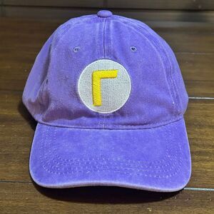 Super Maria Bros. Waluigi Embroidered Adjustable Baseball Cap / Hat
